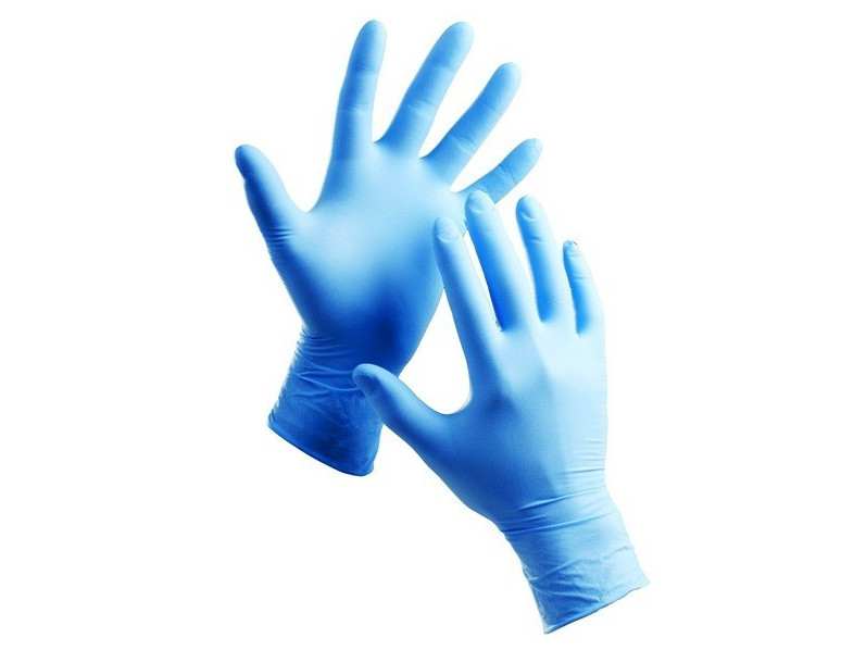 BUNZL Untersuchungshandschuh 602289 HPC GN90 Hand sichere blaue Nitriluntersuchungen. powder_pare_xl. (200 Stücke)