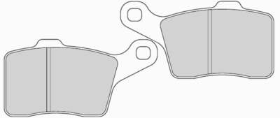 FERODO Brake pad for motorcycle (FDB2243CP1)