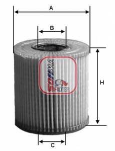 SOFIMA Ölfilter 10367882 Filterausführung: Filtereinsatz, Höhe [mm]: 95, Außendurchmesser [mm]: 78, Innendurchmesser 1 [mm]: 38, Innendurchmesser 2 [mm]: 38