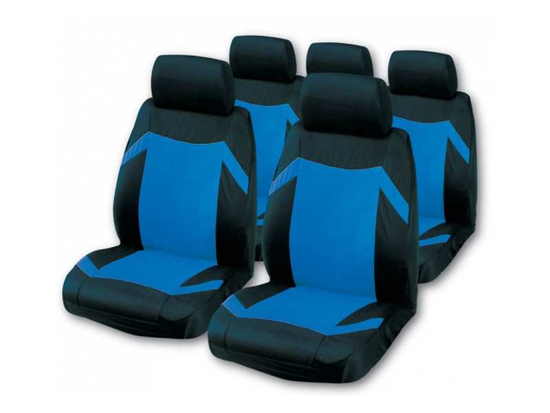 BOTTARI Seat cover 600337 Universal, set, black-and-blue