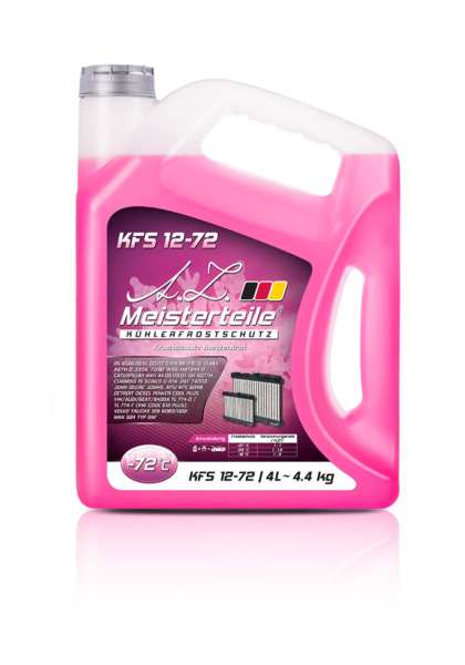 A.Z. MEISTERTEILE Antifreeze 10583205 72 °C. G12+. concentrate. pink. 4.45kg. 4L
Cannot be taken back for quality assurance reasons!