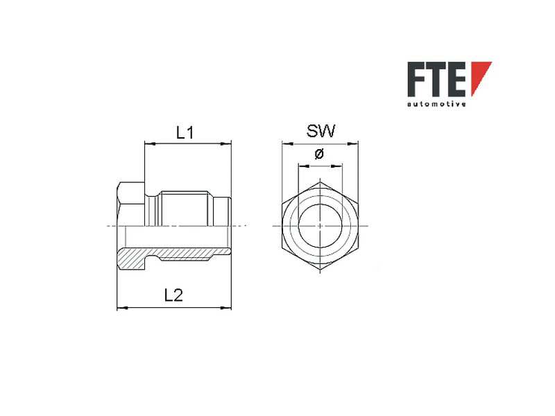 FTE Union bolt 10704504 5 pcs/package, M10x1
Weight [kg]: 0,009