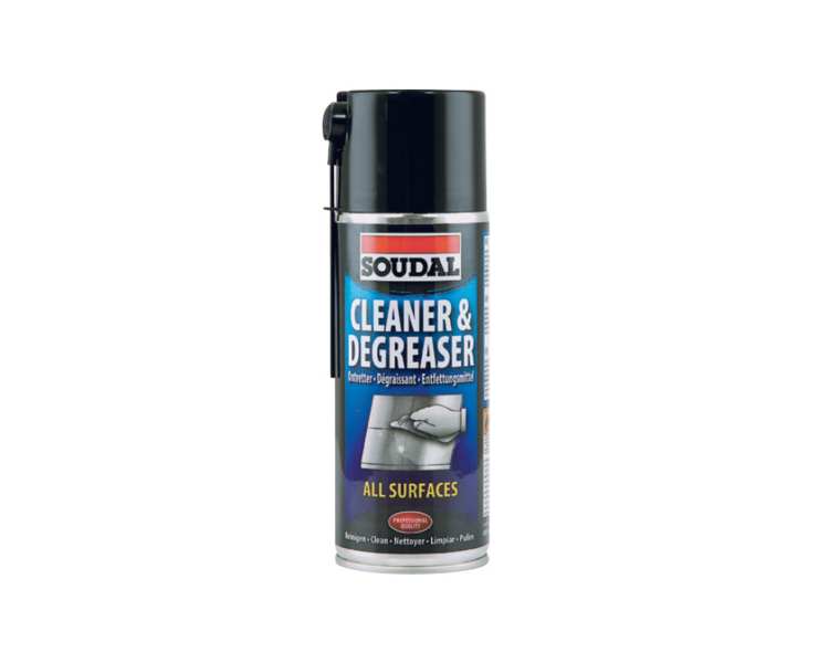 SOUDAL Reinigungsspray 10866901 Das technische industrielle Reinigungsspray, 400 ml, hilft, die Oberflächen vor dem Kleben oder Versiegelung abzubauen
Kann aus Gründen der Qualitätssicherung nicht zurückgenommen werden!