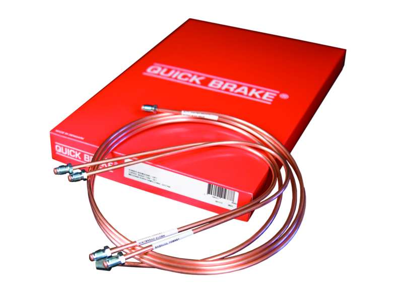 QUICK BRAKE Brake hose (metal, with end fi 60590 Material: Copper/Nickel, with ECE/ABE approval: , ABE No.: KBA 61429 1.