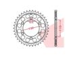 RK Sprocket 10616720 Rear for 530 chain, steel, tooth number: 44 2.