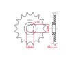 RK Kettenrad 10617107 Erstens für Chain 520, Chromoly, Zahnzahl: 12 2.