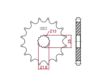 RK Kettenrad 10617295 Erstens für Chain 525, Chromoly, Zahnzahl: 17 2.