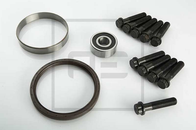 PE AUTOMOTIVE Reparatursatz, Schwungrad 10117013 M16x1,5 x 74
Schraubenlänge unter Kopf [mm]: 73, Einbauposition: getriebeseitig, Anzahl der Schrauben: 10, Ergänzungsartikel/Ergänzende Info: mit Anlaufring
