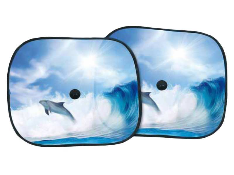 BOTTARI Sonnenschutz 600311 Dolphine, 2pcs/Paket 36x44 cm