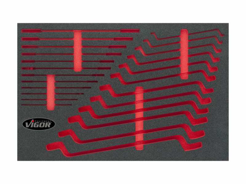 VIGOR Schaumstoffeinlage der Werkzeughalterschublade 10865626 Weicher Schwammeinsatz, v1525