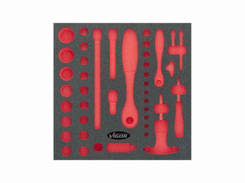 VIGOR Schaumstoffeinlage der Werkzeughalterschublade 10865649 Weicher Schwammeinsatz nach v1664