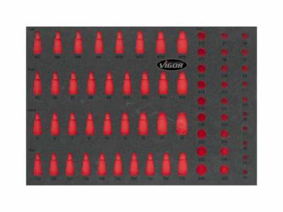 VIGOR Schaumstoffeinlage der Werkzeughalterschublade