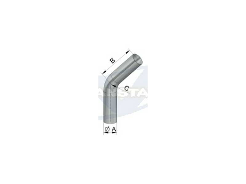 VANSTAR Auspuffkrümmer 10080032 Biegewinkel: 45 °, D 60 mm, Inox