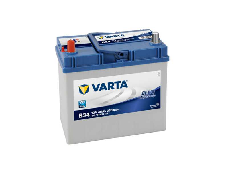 VARTA Batterie 129416 45 Ah. linke+. normale Batteriepolklemme
Spannung [V]: 12, Batterie-Kapazität [Ah]: 45, Kälteprüfstrom EN [A]: 330, Polanordnung: 1, Endpolart: 1, Bodenleistenausführung: B00, Länge [mm]: 238, Breite [mm]: 129, Höhe [mm]: 227, Service Information beachten:  Technische Information: Erfüllt als Originalersatzteil alle Kriterien der Automobilhersteller. Entspricht höchsten deutschen Qualitätsstandards Patentiertes PowerFrame® Gitter für zuverlässige Startleistung, schnelle Ladefähigkeit und hohe E