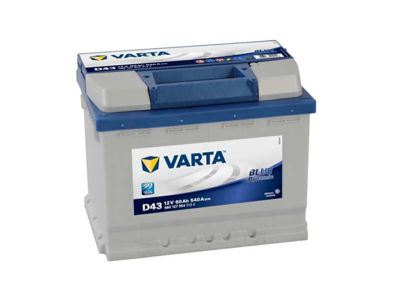 VARTA Batterie 129396 60 Ah. linke+. normale Batteriepolklemme
Spannung [V]: 12, Batterie-Kapazität [Ah]: 60, Kälteprüfstrom EN [A]: 540, Polanordnung: 1, Endpolart: 1, Bodenleistenausführung: B13, Länge [mm]: 242, Breite [mm]: 175, Höhe [mm]: 190, Service Information beachten:  Technische Information: Erfüllt als Originalersatzteil alle Kriterien der Automobilhersteller. Entspricht höchsten deutschen Qualitätsstandards Patentiertes PowerFrame® Gitter für zuverlässige Startleistung, schnelle Ladefähigkeit und hohe E