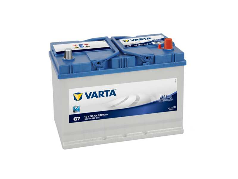 VARTA Batterie 129401 95 Ah. rechte+. normale Batteriepolklemme
Spannung [V]: 12, Batterie-Kapazität [Ah]: 95, Kälteprüfstrom EN [A]: 830, Polanordnung: 0, Endpolart: 1, Bodenleistenausführung: B01, Länge [mm]: 306, Breite [mm]: 173, Höhe [mm]: 225, Service Information beachten:  Technische Information: Erfüllt als Originalersatzteil alle Kriterien der Automobilhersteller. Entspricht höchsten deutschen Qualitätsstandards Patentiertes PowerFrame® Gitter für zuverlässige Startleistung, schnelle Ladefähigkeit und hohe