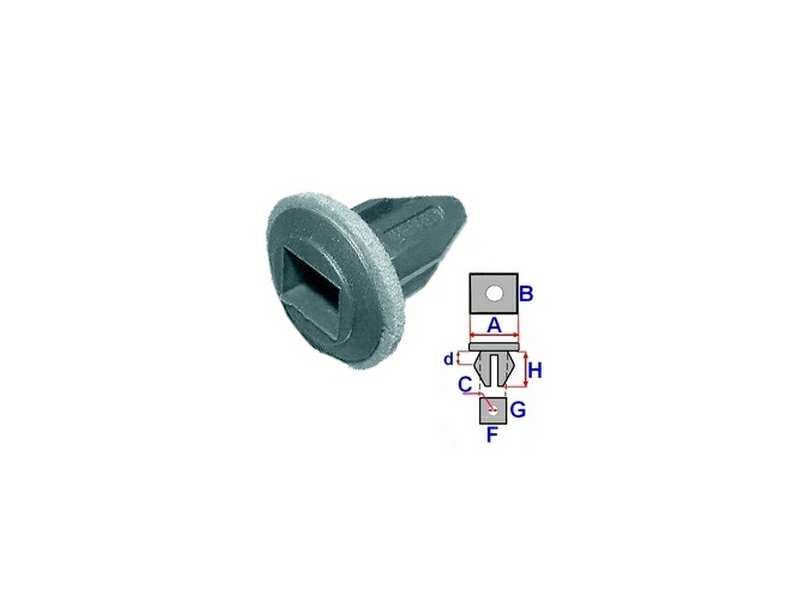 ROMIX Karosseriemutter 10944863 Opel für Stoßfänger, 10 PCs/Paket