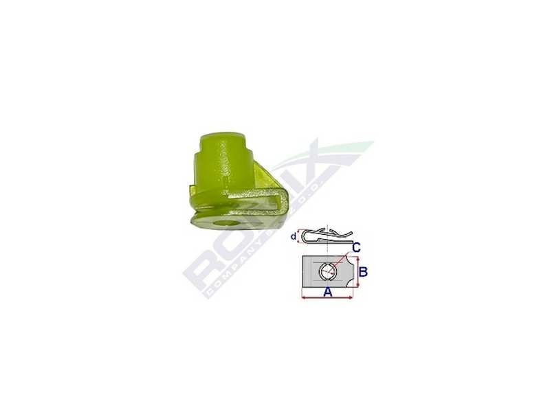 ROMIX Body part nut 10944886 Opel, for bumper, 10 pcs/package