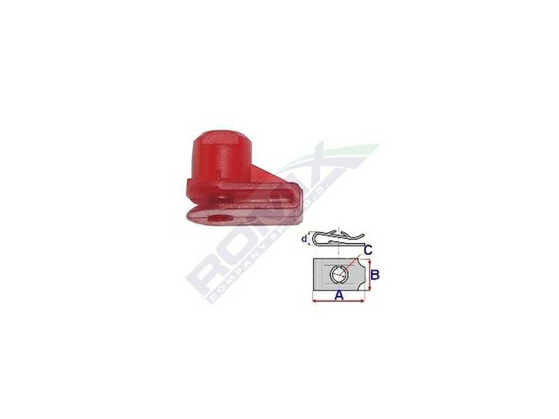 ROMIX Karosseriemutter 10944887 BMW - Opel, für Stoßfänger, 10 PCs/Paket