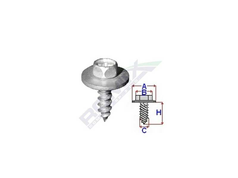 ROMIX Karosserieschraube 10944948 Toyota für Motorabdeckung, 10 PCs/Pack