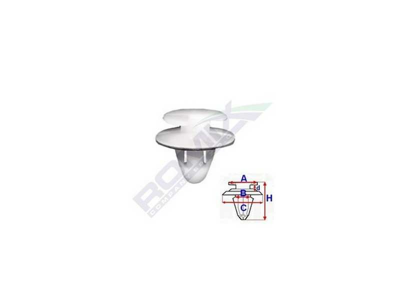 ROMIX Clip 10945080 Citroen - Peugeot - Renault, Türpolsterpatent, 10 Stcs/Pack