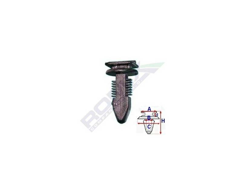 ROMIX Clip 10945185 Ford, Türpolsterpatent, 10 PCs/Pack