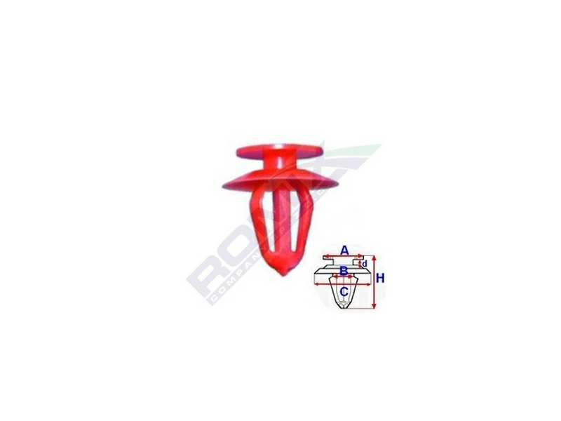 ROMIX Clip 10945210 Opel, Türpolsterpatent, 10 Stcs/Pack