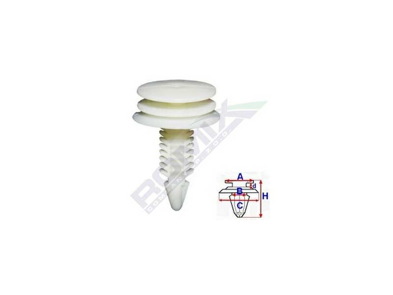 ROMIX Clip 10945485 GM USA - Opel, Türpolsterpatent, 10 PCs/Pack