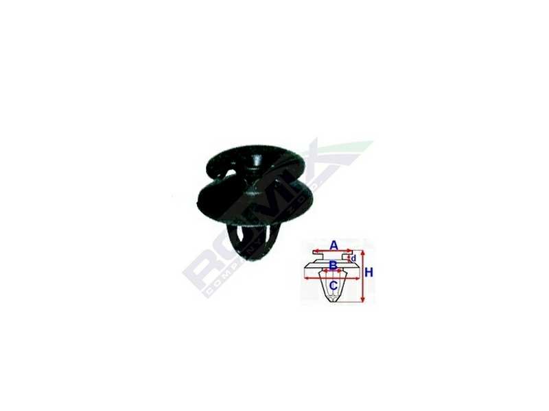 ROMIX Clip 10945717 BMW, Türpolsterpatent, 10 Stcs/Pack