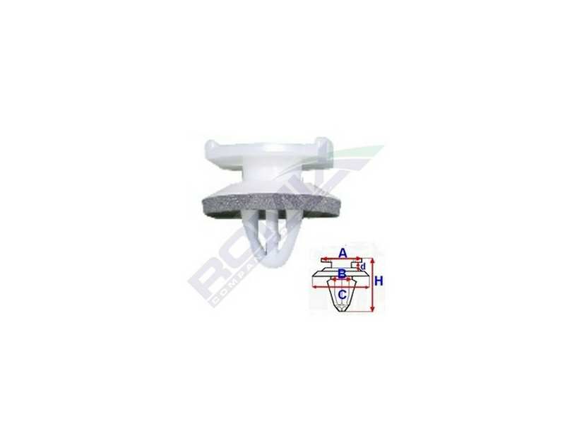 ROMIX Clamp 10945796 Iveco, side body patent, 5 pcs/pack