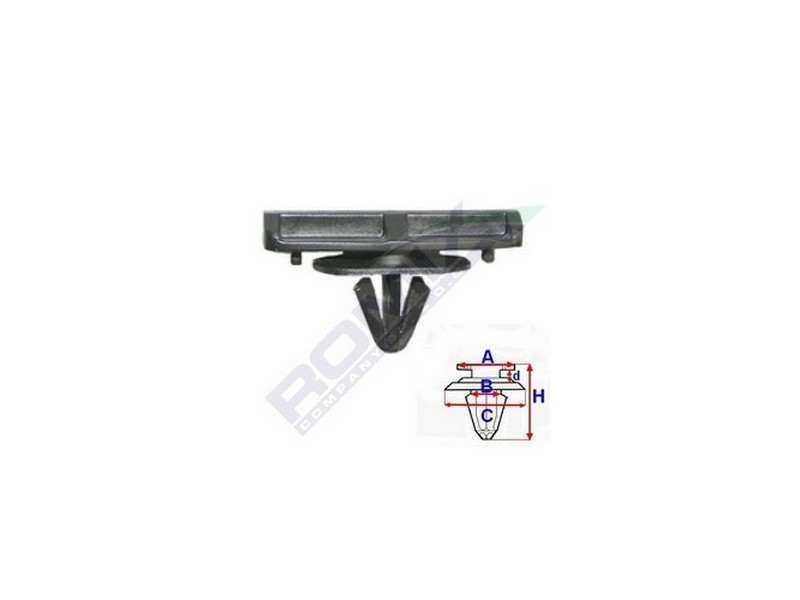 ROMIX Clip 10945815 Chrysler - Dodge - Ford - GM USA - Jeep - Land Rover, für Fender, 5 PCs/Pack