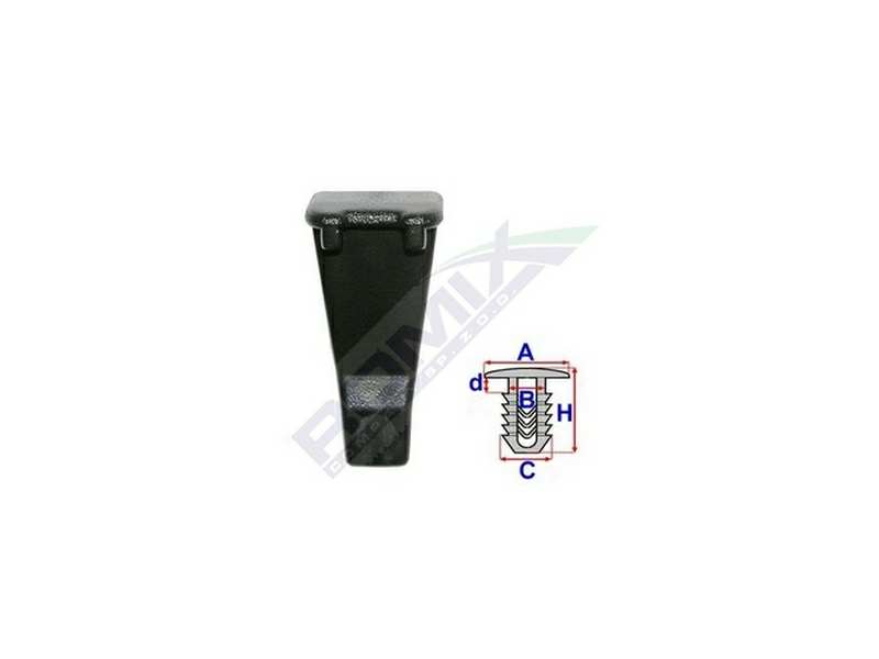 ROMIX Clip 10945901 Mercedes - VW, Seitenkörperpatent, 10 Stcs/Pack