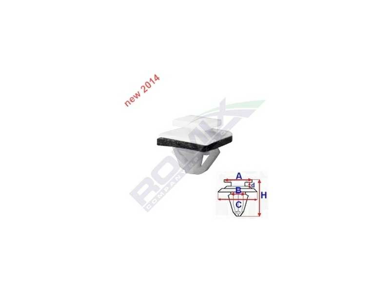 ROMIX Clip 10945942 Hyundai - Kia, Seitenkörperpatent, 10 Stcs/Pack