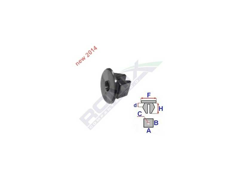 ROMIX Karosseriemutter 10944967 Hyundai - Kia, Rad, 10 Stcs/Pack