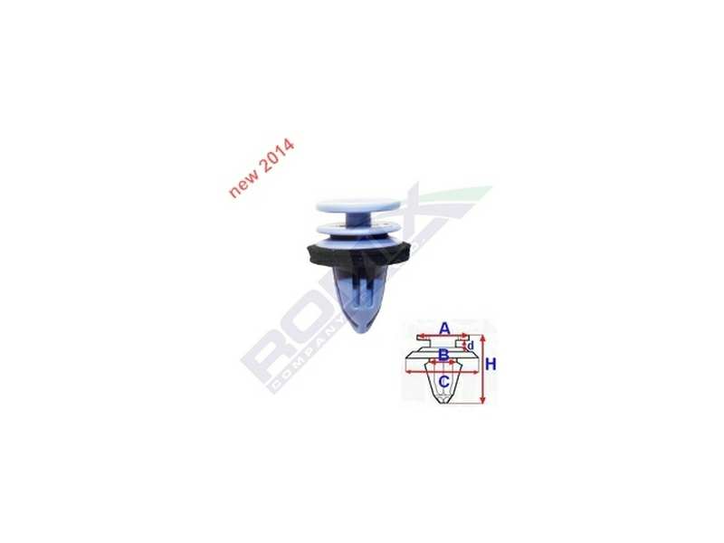 ROMIX Clip 10945964 Mercedes, Türpolsterpatent, 10 Stcs/Pack