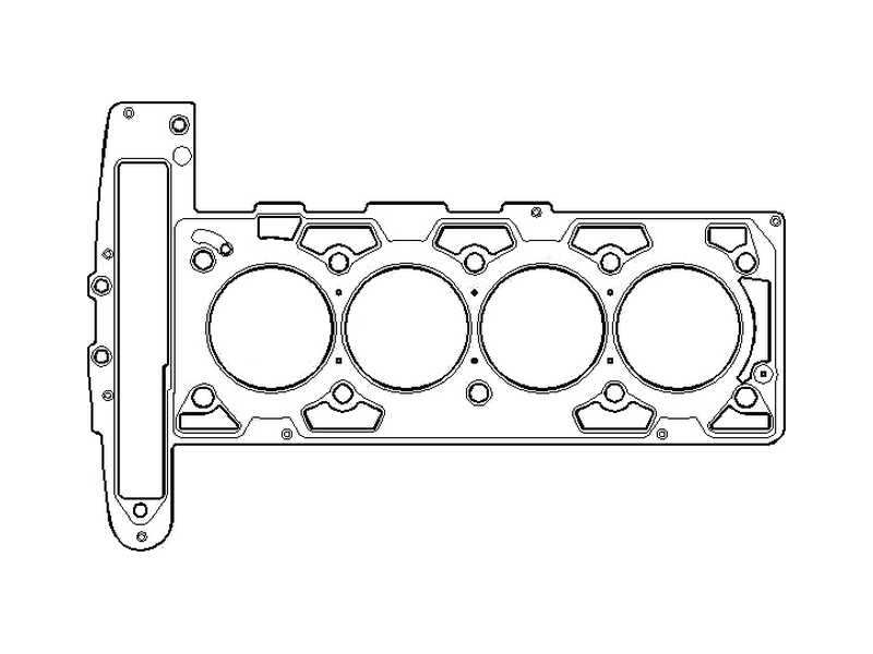 HANS-PRIES Cyilinder head gasket 711603 Gasket Design: Multilayer Steel (MLS), Number of Cylinders: 4