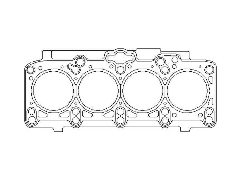 HANS-PRIES Cyilinder head gasket 711629 Thickness [mm]: 1,55, Notches / Holes Number: 1, Number of Cylinders: 4, Gasket Design: Multilayer Steel (MLS)