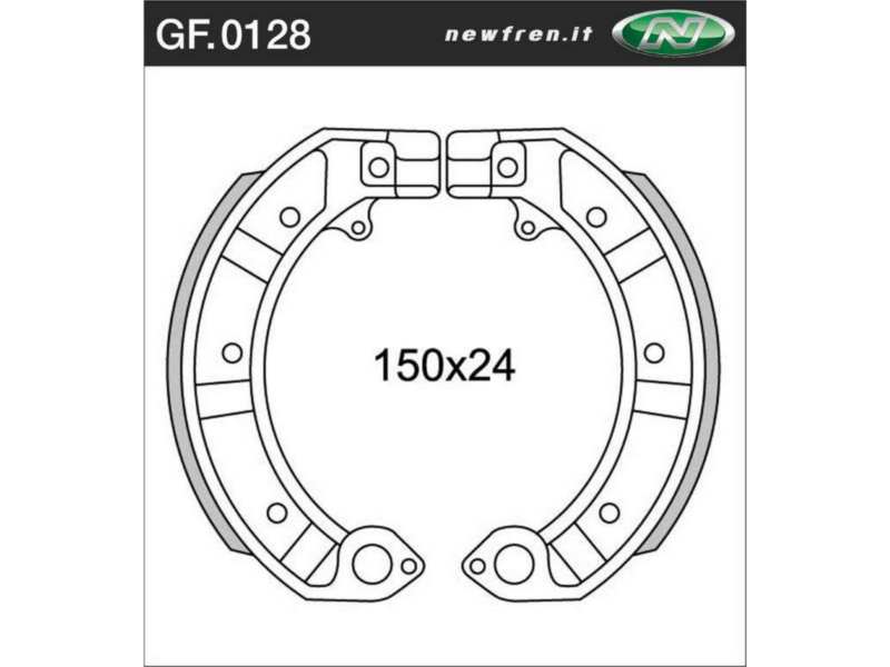 NEWFREN Bremsbacke für Motorräder 10469262 