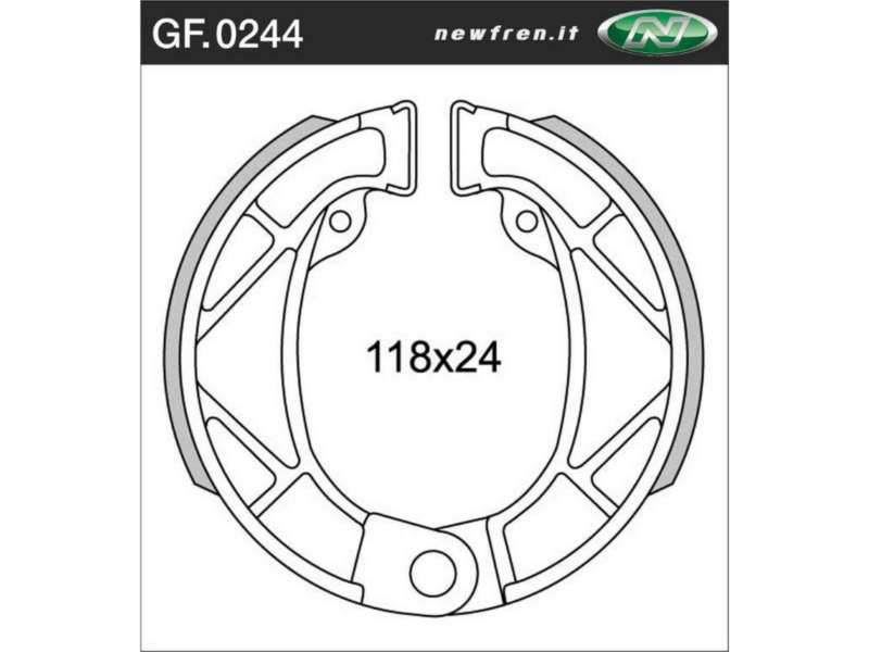 NEWFREN Bremsbacke für Motorräder 10469371 