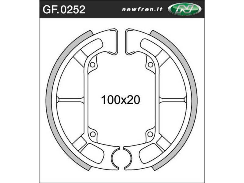 NEWFREN Brake shoe for motorcycle 10469385 