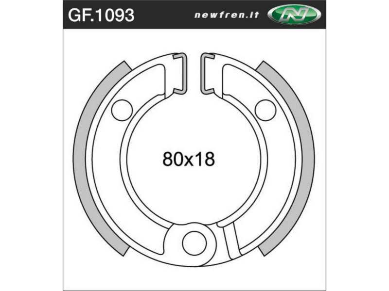 NEWFREN Bremsbacke für Motorräder 10469441 