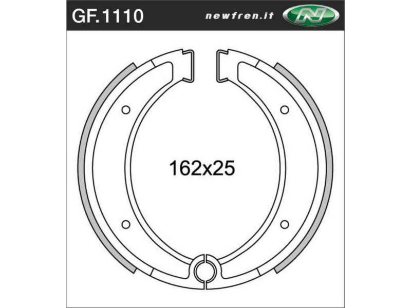 NEWFREN Bremsbacke für Motorräder 10469451 