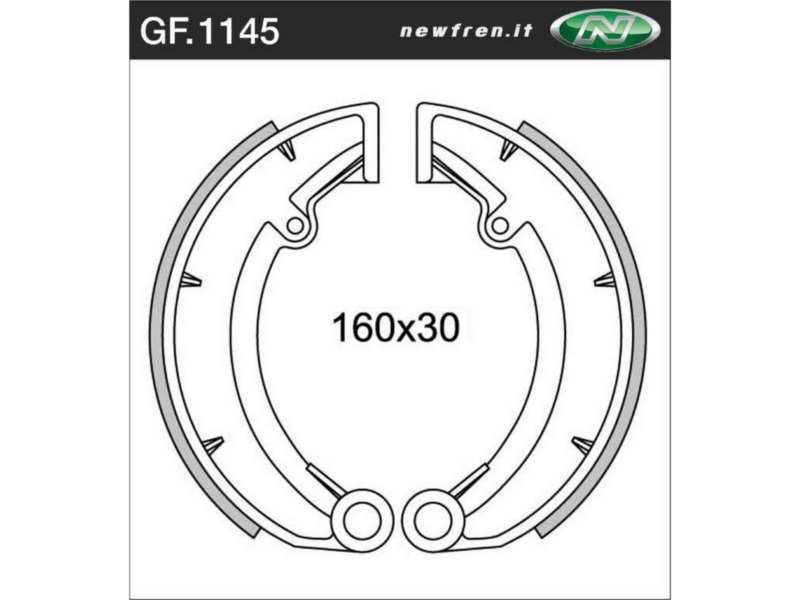 NEWFREN Bremsbacke für Motorräder 10469484 