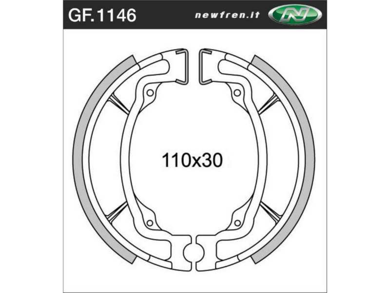 NEWFREN Bremsbacke für Motorräder 10469486 