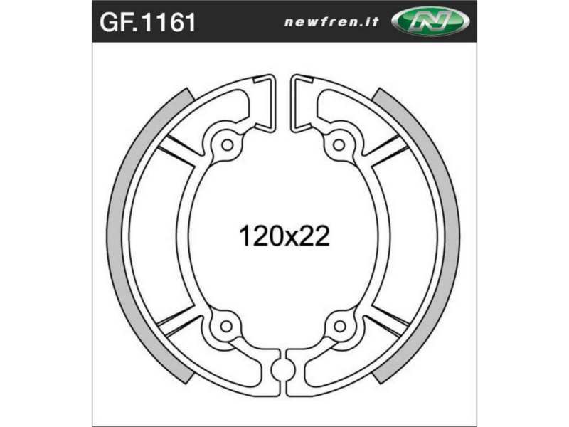 NEWFREN Bremsbacke für Motorräder 10469515 