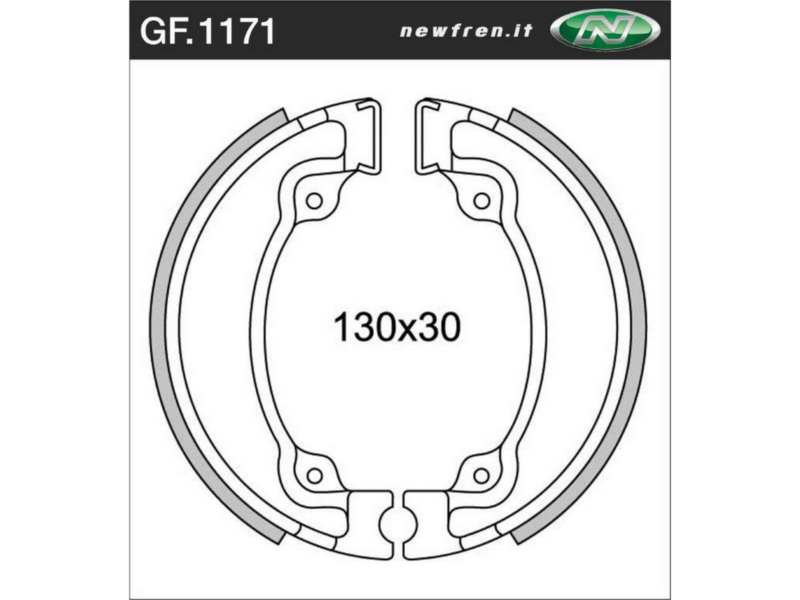 NEWFREN Bremsbacke für Motorräder 10469535 