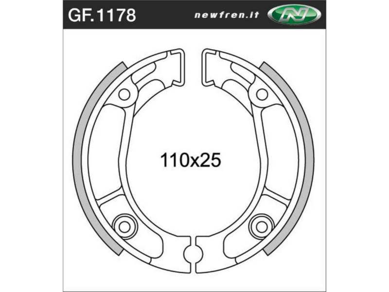 NEWFREN Bremsbacke für Motorräder 10469549 