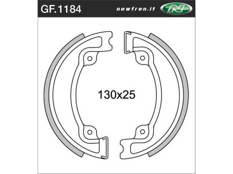 NEWFREN Bremsbacke für Motorräder 10469559 