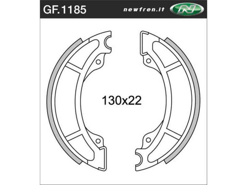 NEWFREN Bremsbacke für Motorräder 10469561 