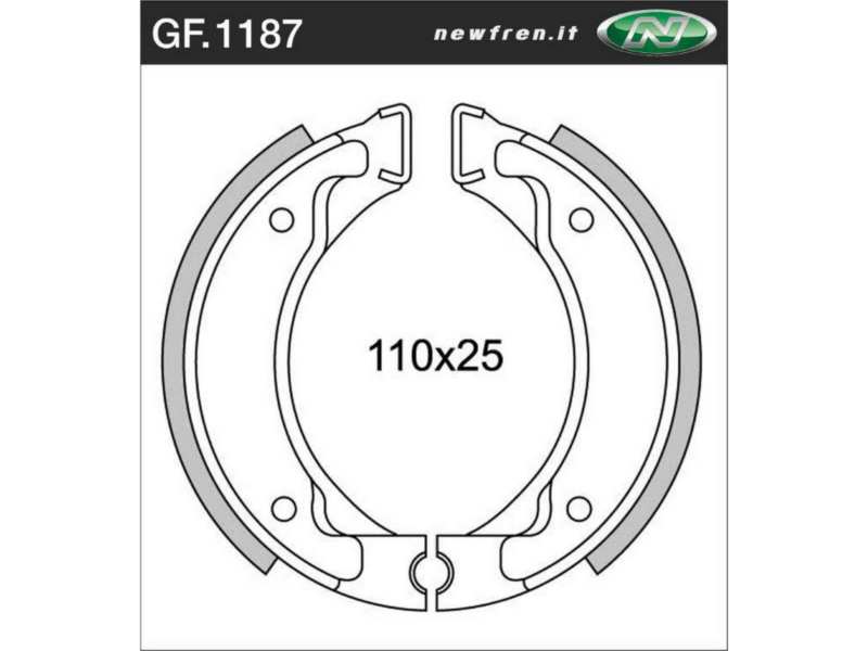 NEWFREN Bremsbacke für Motorräder 10469565 